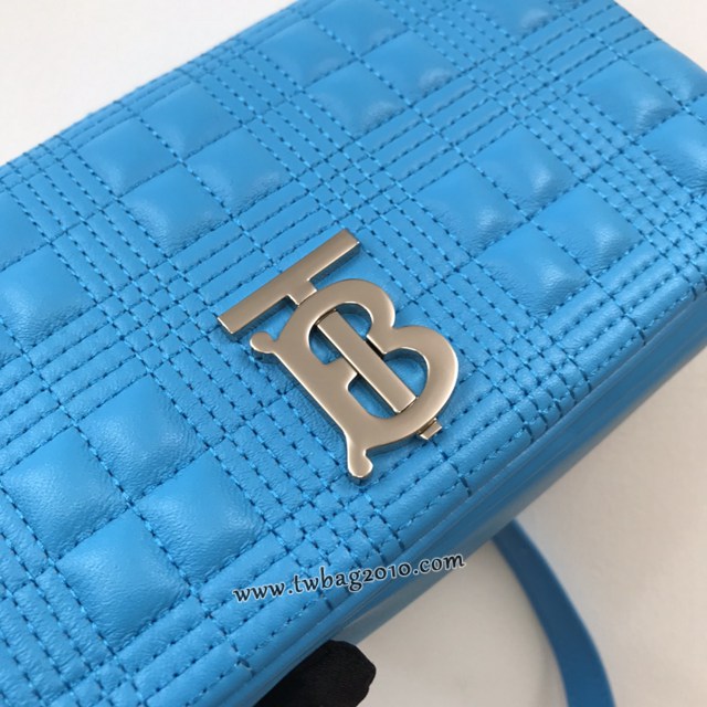 Burberry專門店新款羊皮小號TB蘿拉包 巴寶莉絎縫品牌格紋鏈條單肩挎背女包 yxb1534
